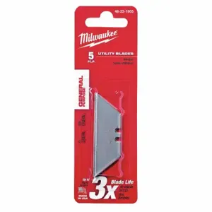 MILWAUKEE 48-22-1905 Utility Blade, 3/4 Inch Blade Width, 0.03125 Inch Blade Thickness | CT3PXN 22UY23