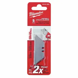 MILWAUKEE 48-22-1933 Utility Blade, 3/4 Inch Blade Width, 0.03125 Inch Blade Thickness | CT3PXK 22UY29