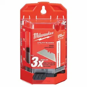 MILWAUKEE 48-22-1950 Utility Blade, 3/4 Inch Blade Width, 0.03125 Inch Blade Thickness | CT3PXP 22UY24