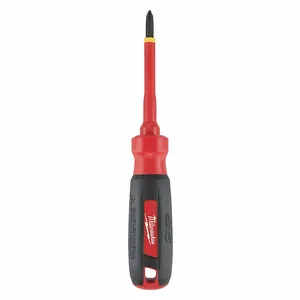 MILWAUKEE 48-22-2211 Insulated Phillips Screwdriver, Tip Size, 7 Inch Overall Length, 3 Inch Shank Length | CT9FCW 55ZY79