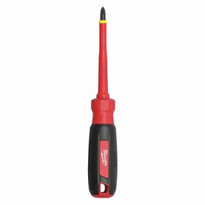 MILWAUKEE 48-22-2212 Insulated Phillips Screwdriver, Tip Size, 4 Inch Shank Length | CT9FDW 55ZY80