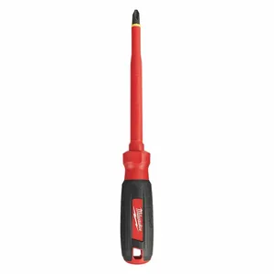 MILWAUKEE 48-22-2213 Insulated Phillips Screwdriver, Tip Size, 10 1/2 Inch Overall Length | CT9FCV 55ZY81