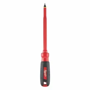 MILWAUKEE 48-22-2222 Insulated Slotted Screwdriver, 5/16 Inch Tip Size, 11 Inch Overall Length | CT3NXP 55ZY83