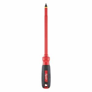 MILWAUKEE 48-22-2223 Insulated Slotted Screwdriver, 3/8 Inch Tip Size, 12 Inch Overall Length | CT3NXM 55ZY84