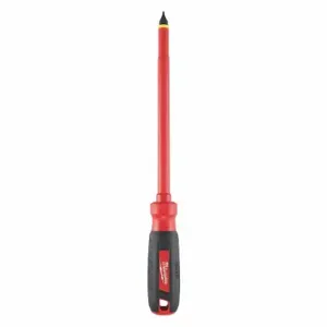 MILWAUKEE 48-22-2223 Insulated Slotted Screwdriver, 3/8 Inch Tip Size, 12 Inch Overall Length | CT3NXM 55ZY84