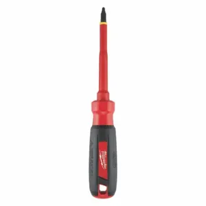 MILWAUKEE 48-22-2241 Insulated ECX Screwdriver, Insulated ECX Screwdriver, Tip Size, 8 Inch Overall Length | CV3WCX 55ZY89