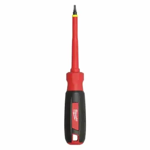 MILWAUKEE 48-22-2252 Insulated Square Screwdriver, Tip Size, 4 Inch Shank Length, Molded Grip | CT3NXR 55ZY92