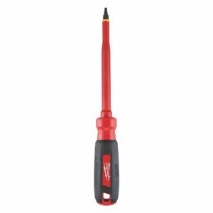 MILWAUKEE 48-22-2253 Isolierter Vierkantschraubendreher, Spitzengröße, 10 Zoll Gesamtlänge, 6 Zoll Schaftlänge | CT3NXQ 55ZY93