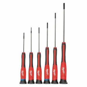 MILWAUKEE 48-22-2606 Phillips Slotted Screwdriver Set, Plastic, 6 Pieces | CE9TMD 55ZY95