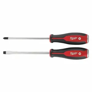 MILWAUKEE 48-22-2702 Screwdriver Set, Comfort Tri-Lobe Handle, 2 Pcs | CN9GPG 197V61