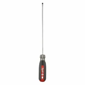 MILWAUKEE 48-22-2833 Tether-Ready Slotted Screw Driver, 3/16 Inch Tip Size, 11 Inch Overall Length | CT3PQZ 55ZZ16