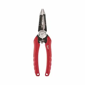 MILWAUKEE 48-22-3079 Wire Stripper, 18 AWG to 8 AWG, 7 3/4 Inch Overall Length, Rounded Edge Blade Shear, Steel | CT3QBP 52AY46