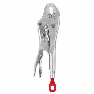 MILWAUKEE 48-22-3421 Locking Plier, Curved, Lever, 1 1/2 Inch Max Jaw Opening, 7 Inch Overall Length | CT3MNV 48ZT27