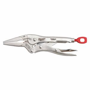 MILWAUKEE 48-22-3504 Locking Plier, Curved, Lever, 1 1/2 Inch Max Jaw Opening, 4 Inch Overall Length | CT3MNT 48ZT30