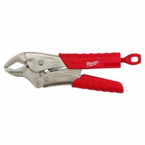 MILWAUKEE 48-22-3707 Locking Plier, Curved, Lever, 1 1/2 Inch Max Jaw Opening, 7 Inch Overall Length | CT3MPD 48ZT37