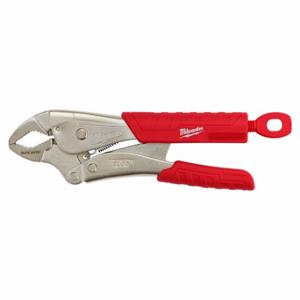 MILWAUKEE 48-22-3710 Locking Plier, Curved, Lever, 1 7/8 Inch Max Jaw Opening, 10 Inch Overall Length | CT3MNX 48ZT38