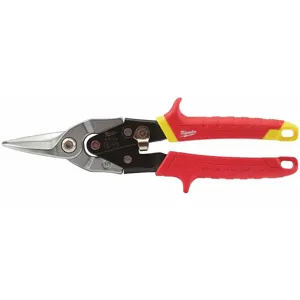 MILWAUKEE 48-22-4530 Straight Aviation Snip, 10 Inch, 22 Mild | CD2NEA 437K21