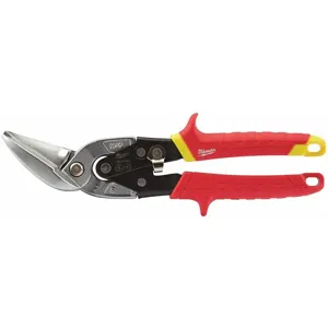 MILWAUKEE 48-22-4532 Straight Offset Snip, 10 Inch, 22 Mild | CD2NED 437K24