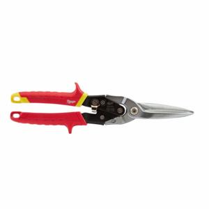 MILWAUKEE 48-22-4537 Offset Snip, Straight, 11 1/2 Inch Overall Length, 6 1/2 Inch Cutting Length, Steel | CT3MTE 437K25