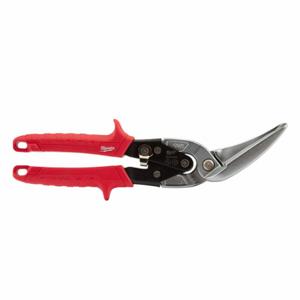 MILWAUKEE 48-22-4538 Offset Snip, Left/Straight, 11 Inch Overall Length, 3 3/4 Inch Cutting Length, Steel | CT3MTD 437K26