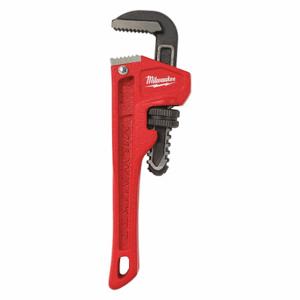 MILWAUKEE 48-22-7106 Pipe Wrench, Cast Iron, 3/4 Inch Jaw Capacity, Serrated, 6 Inch Overall Length, Ergonomic | CT3HEX 487R34