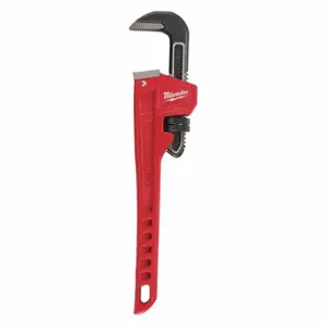 MILWAUKEE 48-22-7114 Pipe Wrench, Alloy Steel, 2 Inch Jaw Capacity, Serrated, 14 Inch Overall Length, Ergonomic | CT3HEK 52XH83