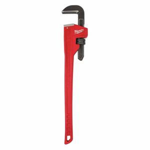 MILWAUKEE 48-22-7136 Pipe Wrench, Cast Iron, 5 Inch Jaw Capacity, Serrated, 36 Inch Overall Length, Ergonomic | CT3HEY 487R42