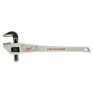 MILWAUKEE 48-22-7182 Offset Pipe Wrench, Aluminum, 3 Inch Jaw Capacity, Serrated, 24 Inch Overall Length | CT3MTC 487R41