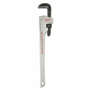 MILWAUKEE 48-22-7236 Pipe Wrench, Aluminum, 5 Inch Jaw Capacity, Serrated, 36 Inch Overall Length, Ergonomic | CT3HET 487R45