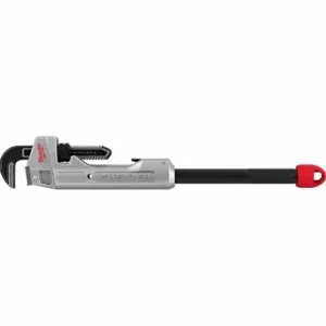 MILWAUKEE 48-22-7318 Pipe Wrench, Aluminum, 2 1/2 Inch Jaw Capacity, Serrated | CT3HEM 783Z36