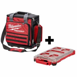 MILWAUKEE 48-22-8300, 48-22-8436 Tool Bag, 2 Outside Pockets, 58 Inside Pockets, 10 5/8 Inch Overall Width | CT3PRW 356XE2