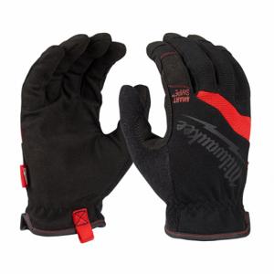 MILWAUKEE 48-22-8713 Work Gloves, XL, Mechanics Glove, Full Finger, Synthetic Leather, Elastic Cuff, Polyester | CT3KKE 787UX7