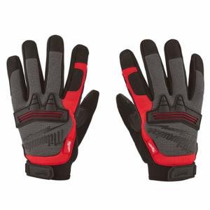 MILWAUKEE 48-22-8732 Work Gloves, L, Mechanics Glove, Full Finger, Synthetic Leather, Hook-and-Loop Cuff, Pr | CT3LDN 787UY6