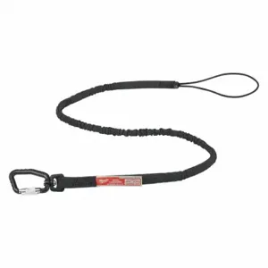 MILWAUKEE 48-22-8816 Tool Lanyard, Black, Carabiner, Steel, Hand Tools/Power Tools | CT3PUL 55FF48