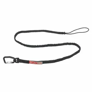 MILWAUKEE 48-22-8817 Tool Lanyard, Black, Carabiner, Steel, Hand Tools/Power Tools | CT3PUM 55FF49