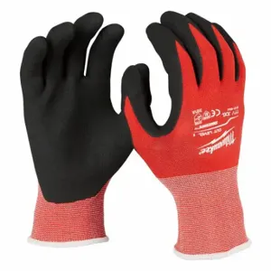 MILWAUKEE 48-22-8904 Work Gloves, 2XL 11, Sandy, Nitrile, Palm, Dipped, ANSI Abrasion Level 3, Full Finger | CT3NRT 787UT3