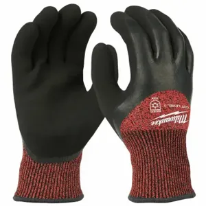 MILWAUKEE 48-22-8920 Knit Gloves, Size S, Palm, Double Dipped, Latex, 3/4, Latex, Nylon, Sandy, 1 Pair | CT3MLU 327WT9