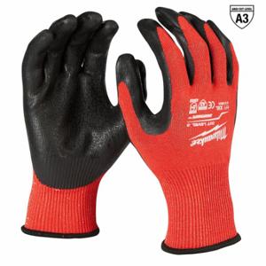 MILWAUKEE 48-22-8934 Work Gloves, 2XL 11, ANSI Cut Level A3, Palm, Dipped, Nitrile, Nylon 15 ga, Rough | CT3KFE 787UU3