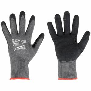 MILWAUKEE 48-22-8951 Knit Gloves, Size M, ANSI Cut Level A5, Palm, Double Dipped, Nitrile, Nitrile, Sandy | CT3MLD 317C24