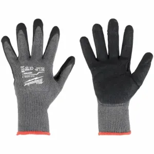 MILWAUKEE 48-22-8954 Knit Gloves, Size 2XL, ANSI Cut Level A5, Palm, Double Dipped, Nitrile, Nitrile, 1 Pair | CT3MKE 317C27