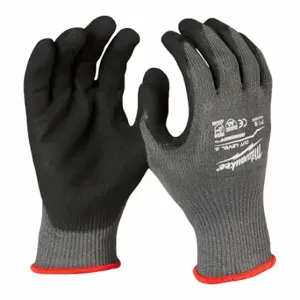 MILWAUKEE 48-22-8952B Work Gloves, L 9, ANSI Cut Level A5, Palm, Double Dipped, Nitrile, Nitrile, 12 PK | CT3KGK 787UV0