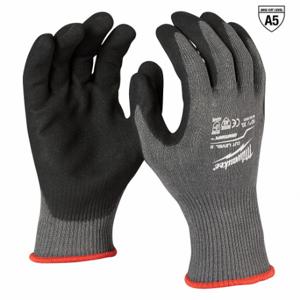 MILWAUKEE 48-22-8953 Work Gloves, XL 10, ANSI Cut Level A5, Palm, Double Dipped, Nitrile, Nitrile, Sandy | CT3NTP 787UV1