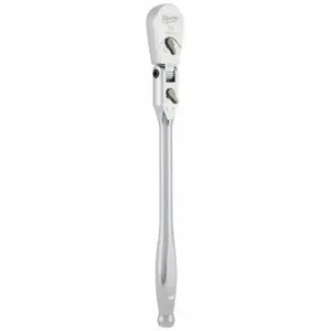 MILWAUKEE 48-22-9041 Flex Head Ratchet, Pear, Reversing, 12 Inch Overall Length, Chrome, 4 Deg Min Arc Swing | CT3NFE 801CF4