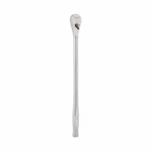 MILWAUKEE 48-22-9050 Ratchet, Pear, Reversing, 18 Inch Length, Chrome, 4 Deg. Min Arc Swing | CT3NFA 793NF7