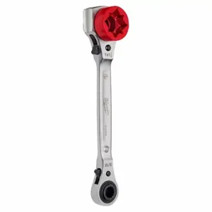 MILWAUKEE 48-22-9216 Ratcheting Wrench, Forged Steel, Natural, 9/16 X 3/4 X 1 1/8 Inch Head Size, Std | CT3NEP 793NF9