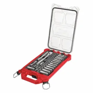 MILWAUKEE 48-22-9482 Ratchet & Socket Set, 3/8 Inch Drive Size, 32 PK, 6 mm To 19 mm Socket Size Range | CT3PBG 60RK07