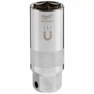 MILWAUKEE 48-22-9554 Spark Plug Socket, 3/8 Inch Drive Size, 13/16 Inch Socket Size, 6-Point | CT3PGR 801CG1