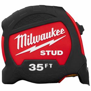 MILWAUKEE 48-22-9735 Tape Measure, 35 ft Blade Length, 1 5/16 Inch Blade Width, in/ft, Closed, ABS Plastic | CT3PQM 55ED68