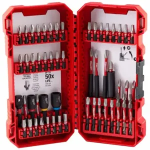 MILWAUKEE 48-32-4010 Driver Bit Set, Driver Bit Set, 54 No. Of Pieces, Alloy Steel | CU4WTM 800W05