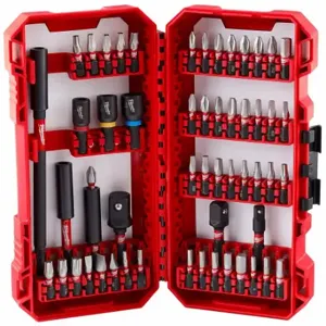 MILWAUKEE 48-32-4096 Driver Bit Set, Driver Bit Set, 55 No. Of Pieces, Alloy Steel | CU4WTP 800W07